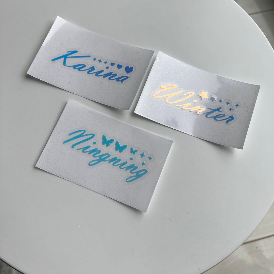 aespa エスパ　ペンライト　ステッカー