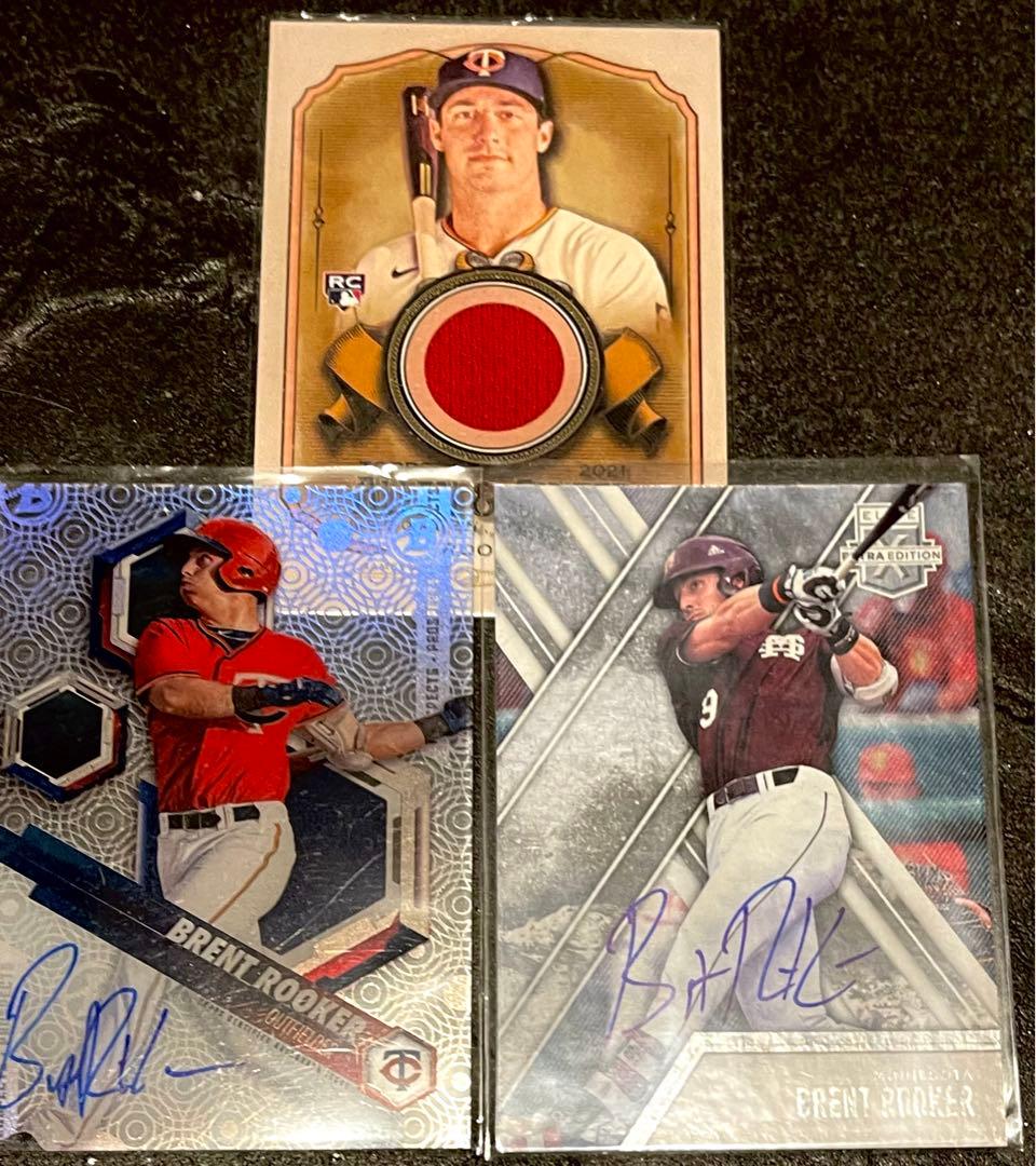 オールスター出場　Brent Rooker 3枚セット(直筆２枚) MLB