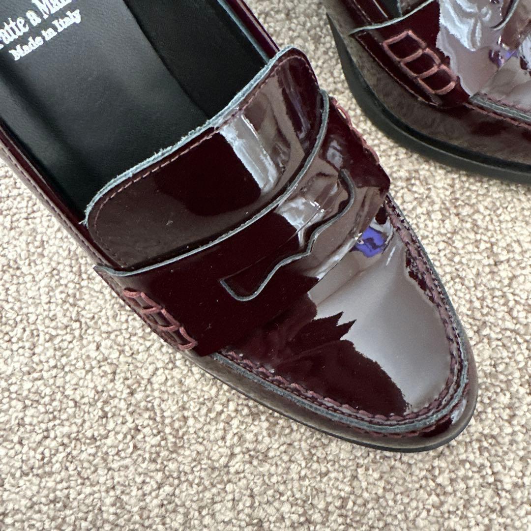 Luca Grossi バーガンディ ローファー　未使用品　※即買い者様歓迎