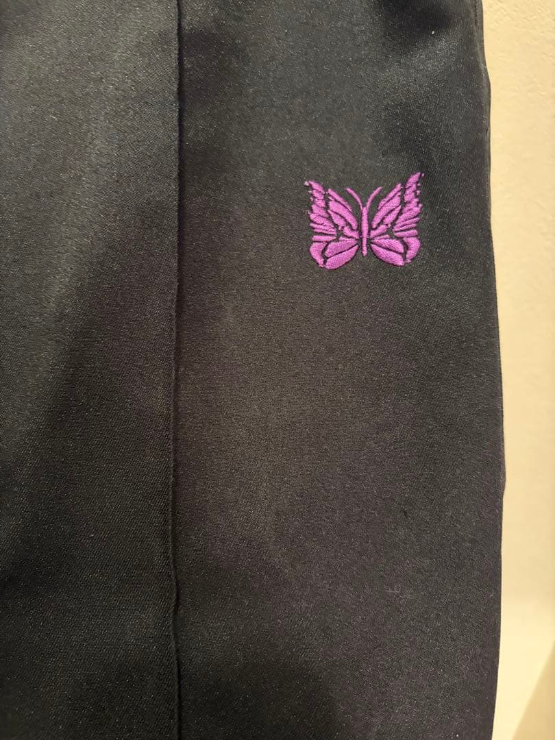 needles 黒のフレアジャージスラックス