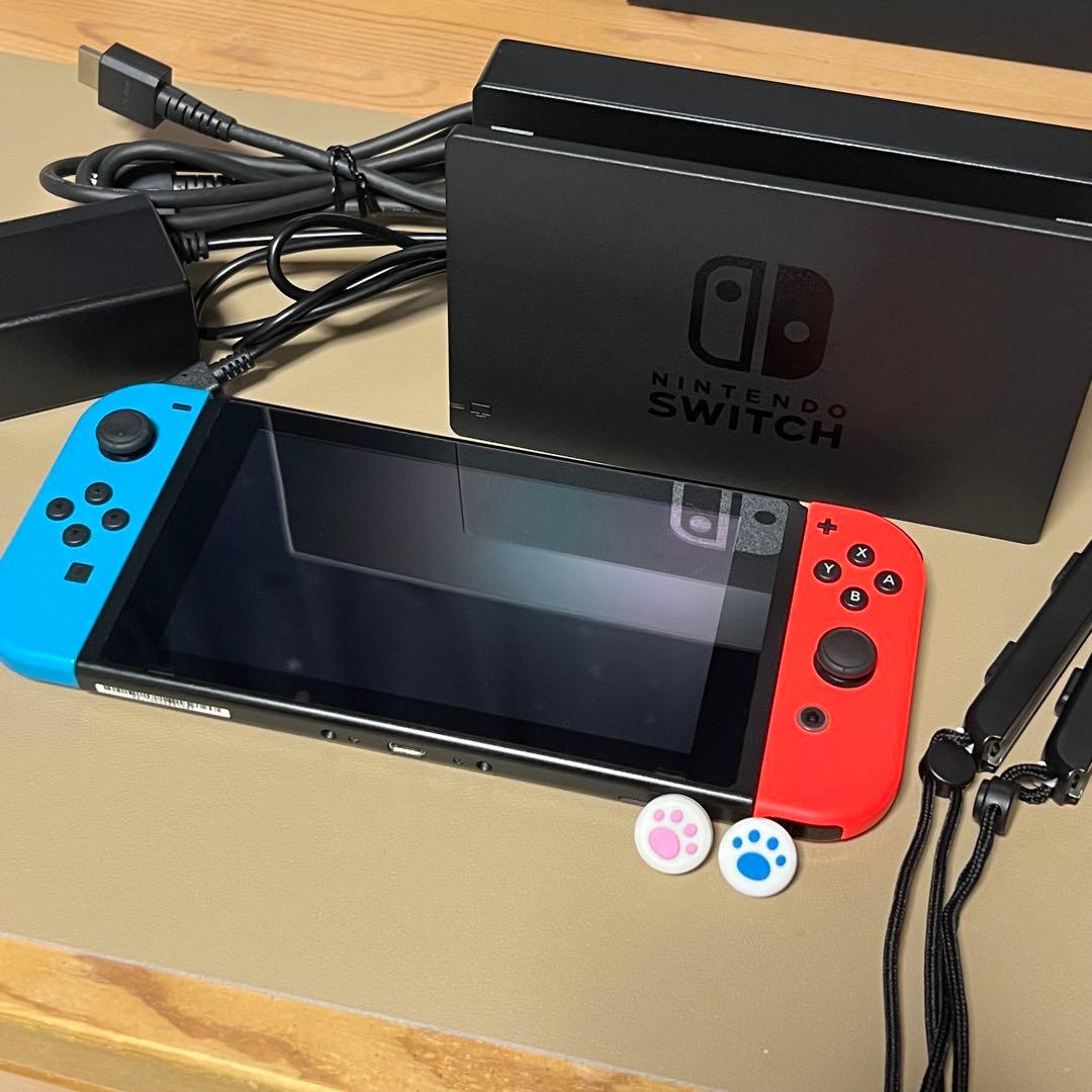 Nintendo Switch 赤青 周辺機器セット SDカード付