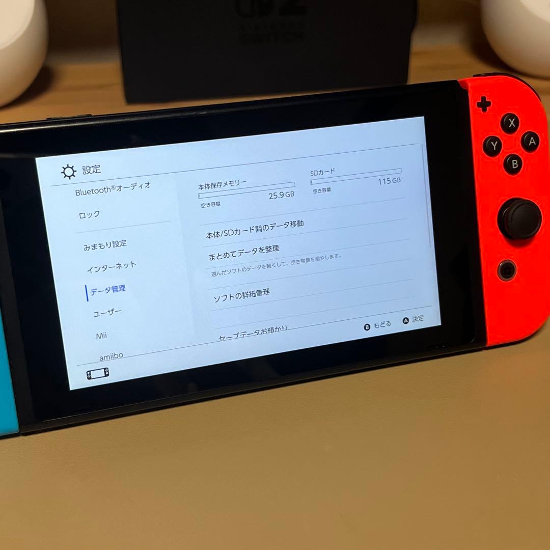 Nintendo Switch 赤青 周辺機器セット SDカード付