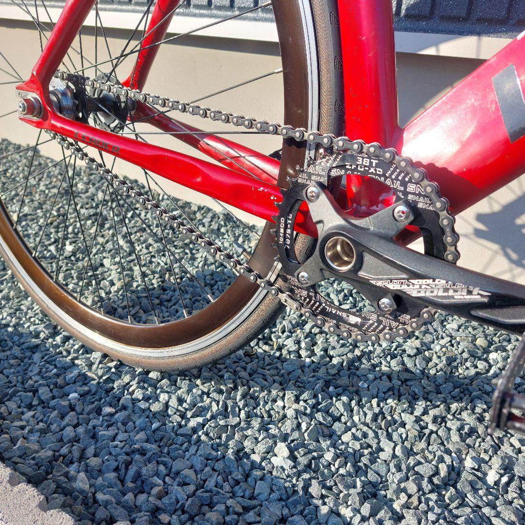 【送料込み】LEADER BIKE 735 65mmカーボンホイール 完成車体