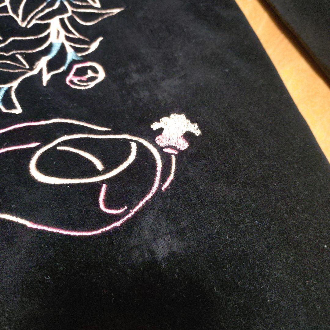 激レア　00s ちきりや 別珍スカジャン クジラうさぎ 紺 Ｌサイズ 男女兼用