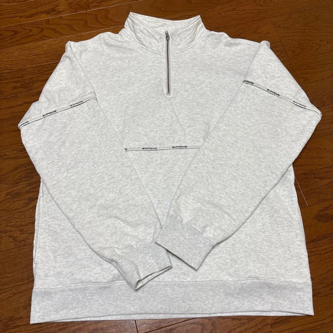 トップス supreme Logo Piping Half Zip Sweatshirt