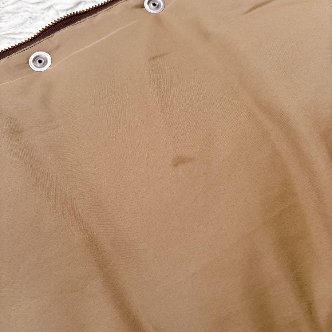 シュガーケーン　ウール　レザーヨーク　ダウンベスト チェック オンブレ　切替　M