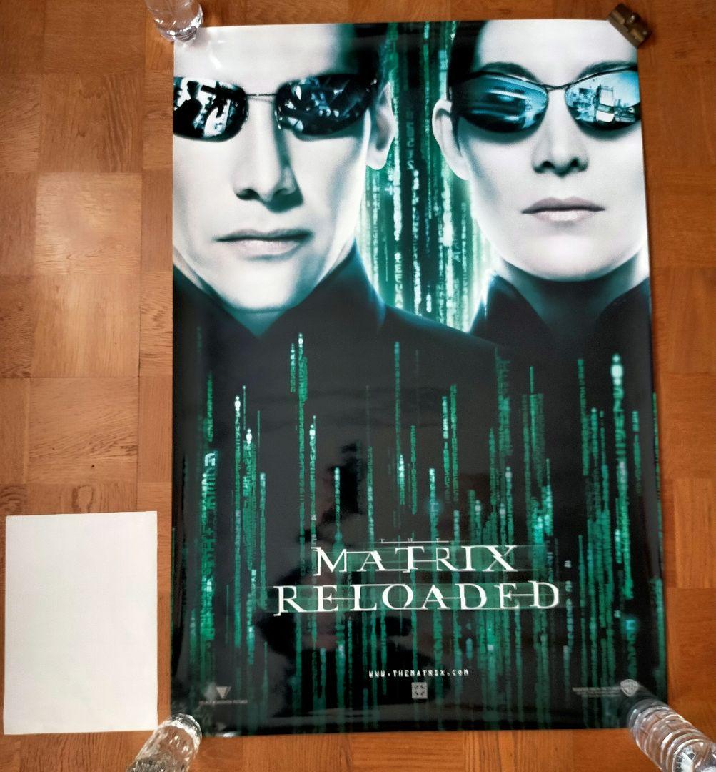 着払限定断捨離☆激レア☆キアヌ・リーヴス☆マトリックスリローデッド☆海外ポスター