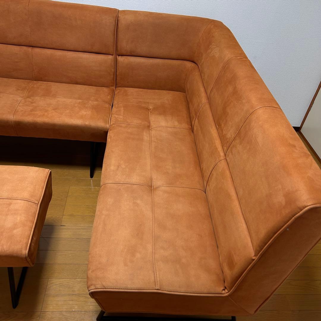 極美品✨マルクトRELAXFORM　コーナーソファ　セット　ベンチ　レザー