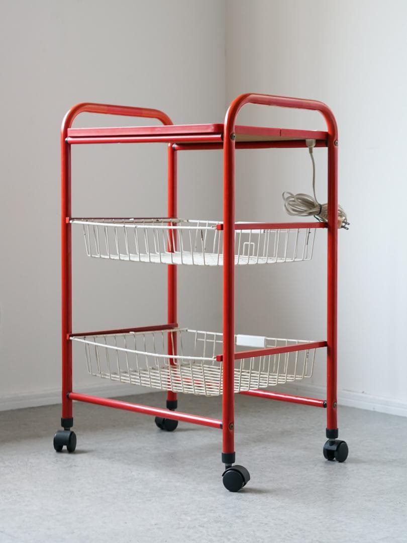 70-80's vintage ワゴンラック レトロポップ ポストモダン