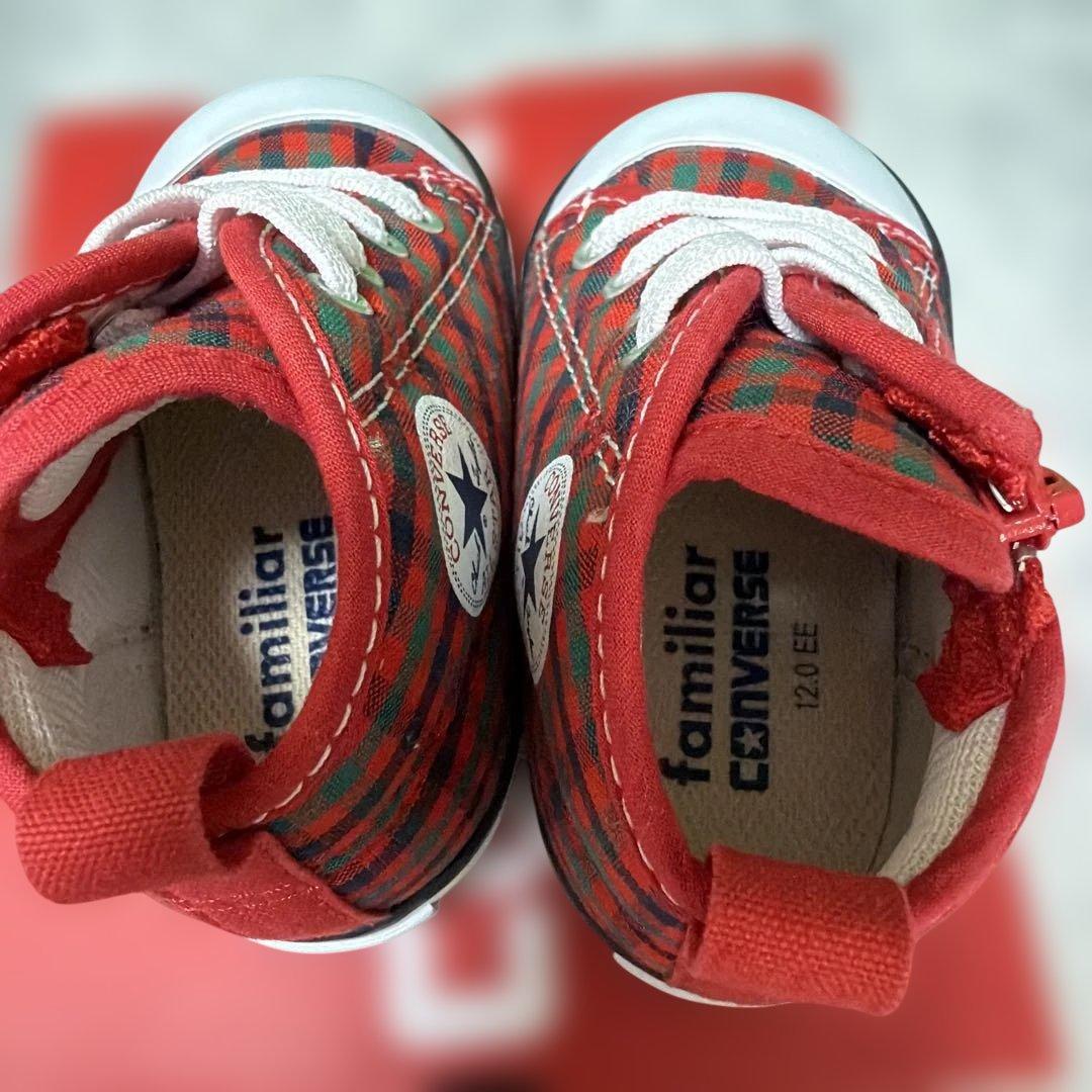 CONVERSE レッドチェック スニーカー セット