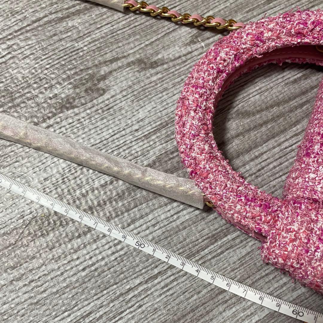 【激レア】CHANEL シャネル ツイード ハンドバッグ ピンク ノベルティ