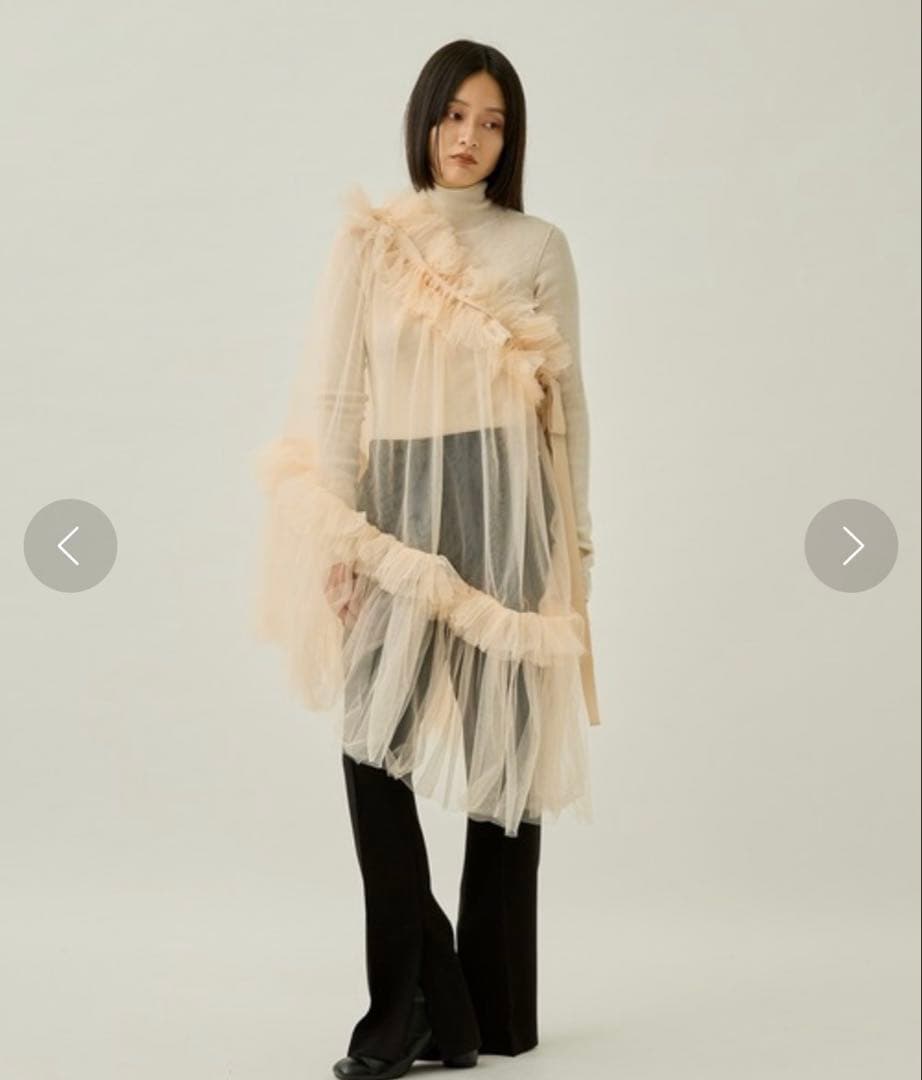 VIVIANO 3WAYレイヤードチュールスカート