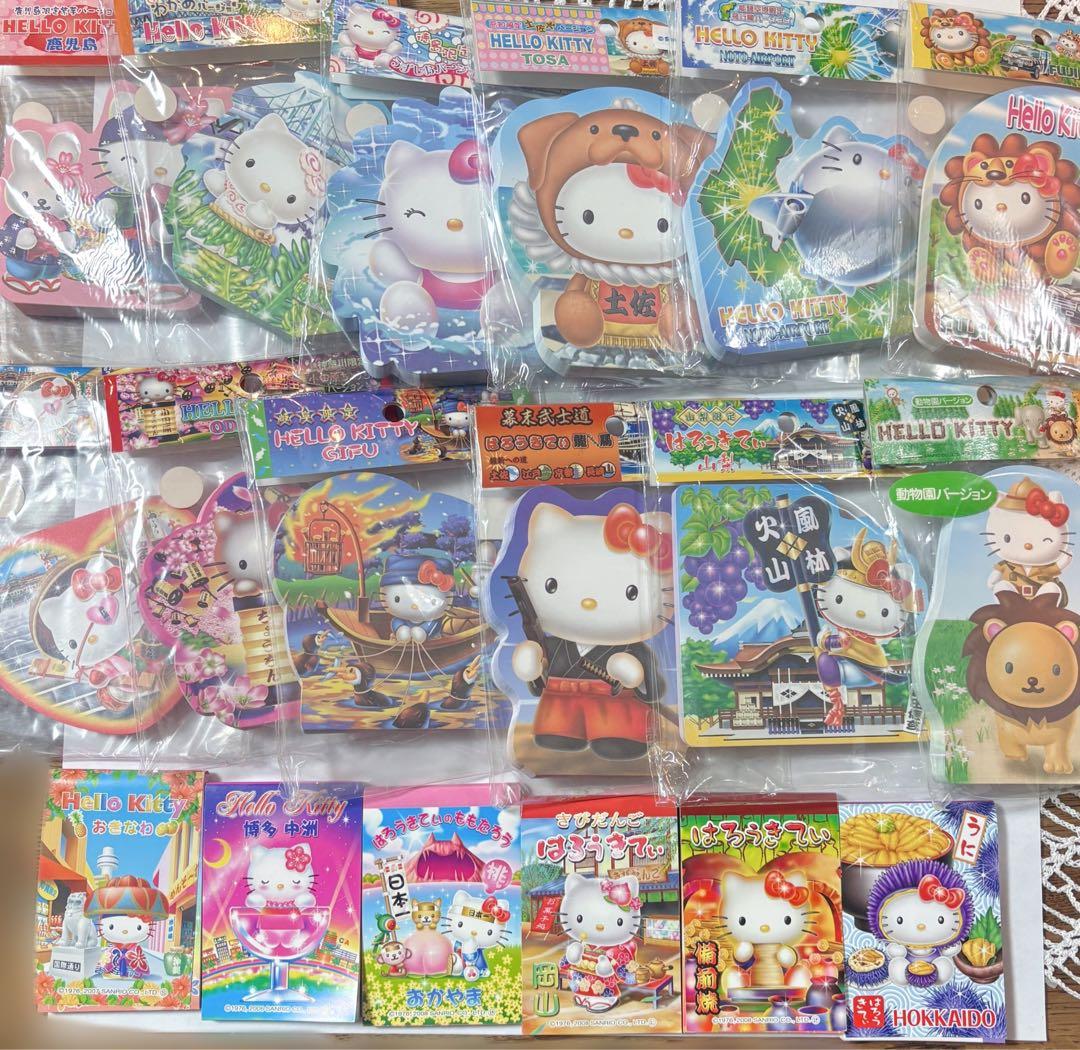 d*2様 ハローキティ ご当地メモ帳 18点