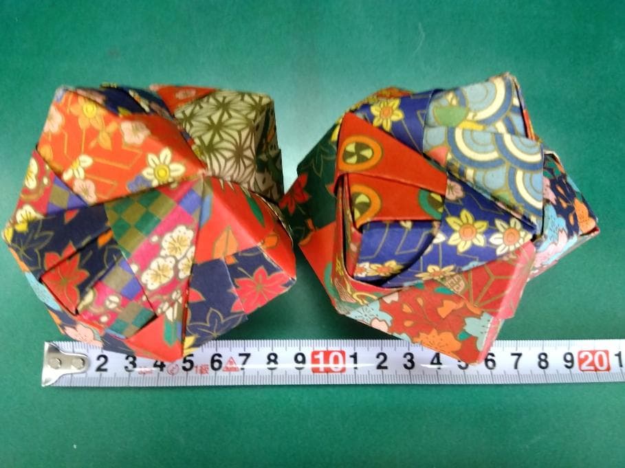 昭和　手毬　20個セット　千代紙作品　2個　ハンドメイド