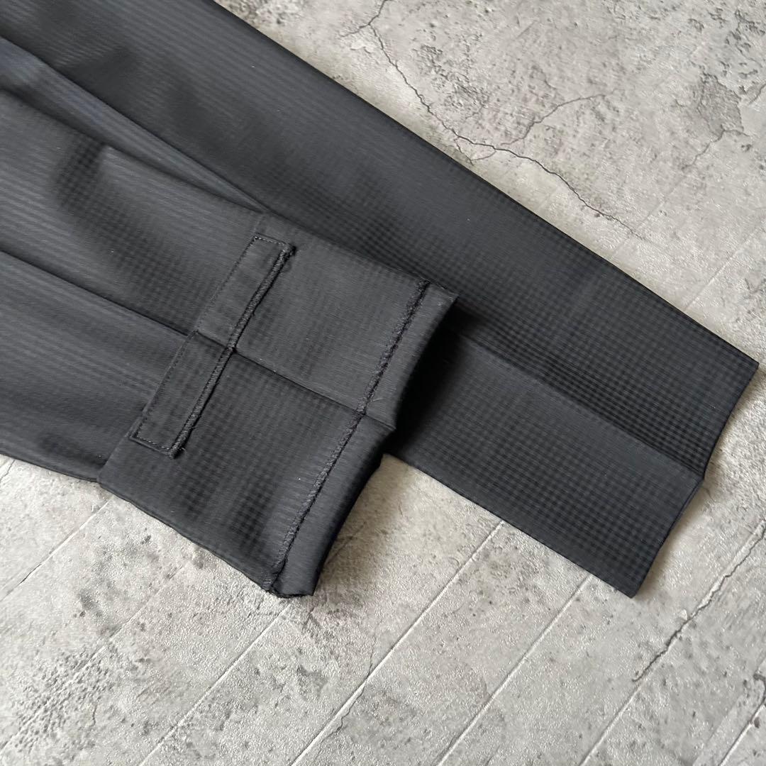 未使用級 リスペクトネロ 最高級ライン シャドウチェック 3ピース スーツ 濃紺