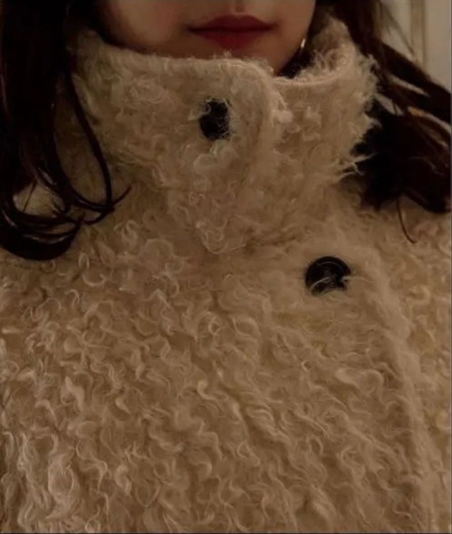 mideal プードルミドルコート アイボリー