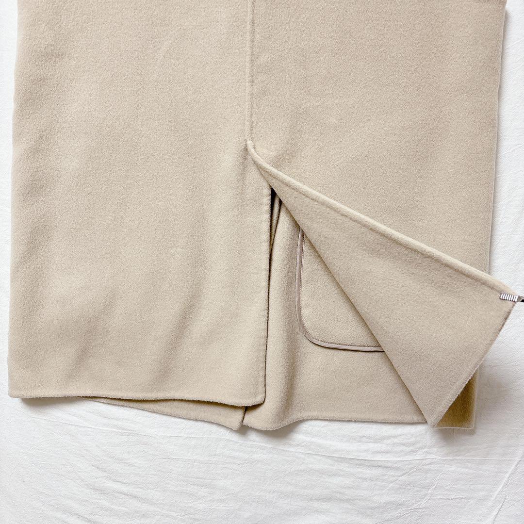 イエナ◆ジレ ベスト ベージュ ウール100％ Vネック レイヤード 大人女子