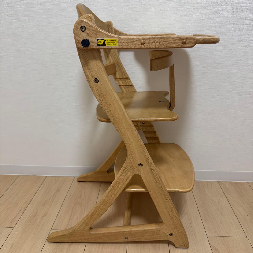 【極美品】大和屋 すくすくチェアスリムプラス テーブル＆ガード付 ※除菌清掃済