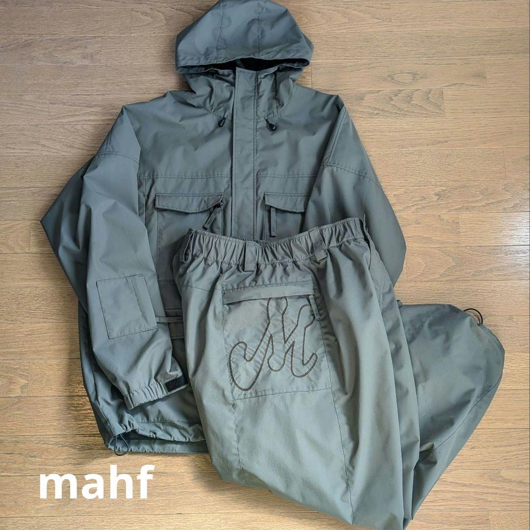 MAHF マーフ ウェア セットアップ カーキ 上下XL スノーボード