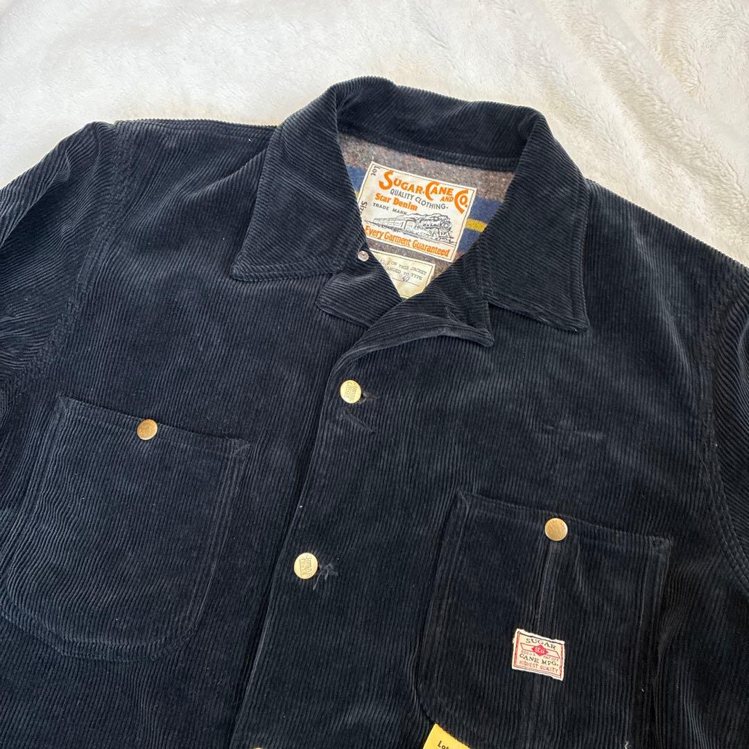 SUGAR CANE シュガーケーン　コーデュロイカバーオール黒40
