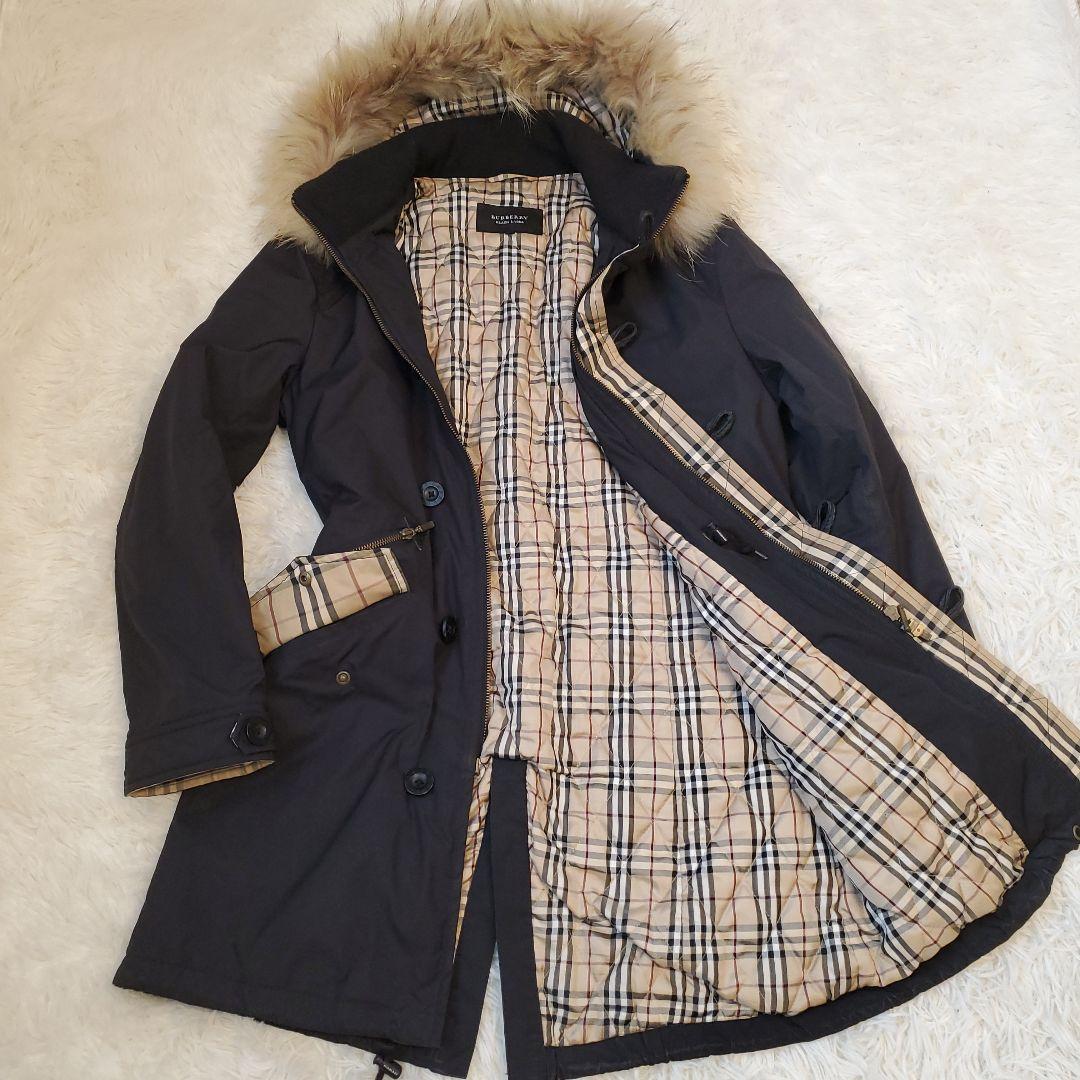 ⭐良品⭐BURBERRY BLACK LABEL ノバチェック モッズコート