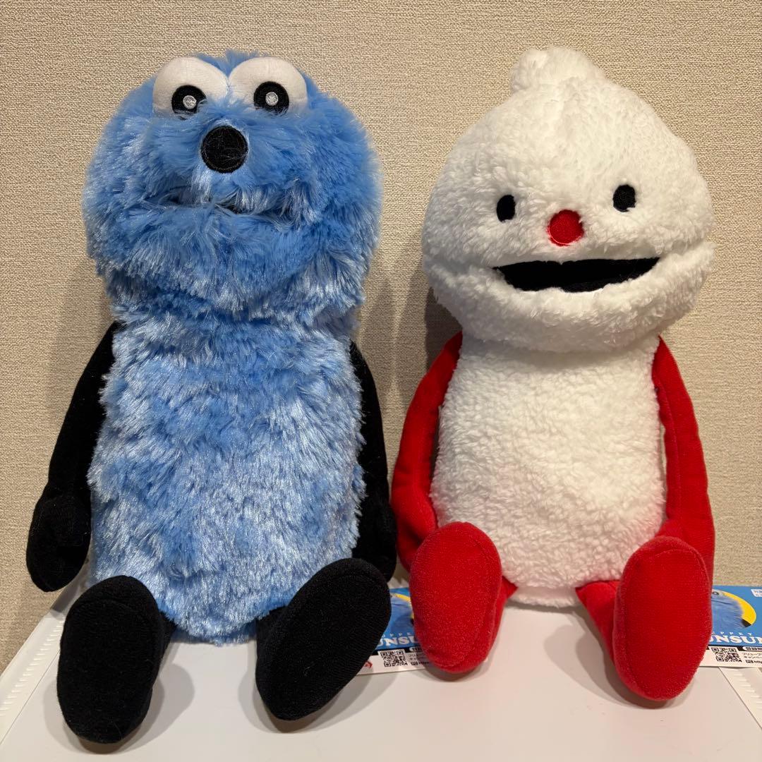 パペットスンスン　おすわりBIGぬいぐるみ スンスン ノンノン 2点セット