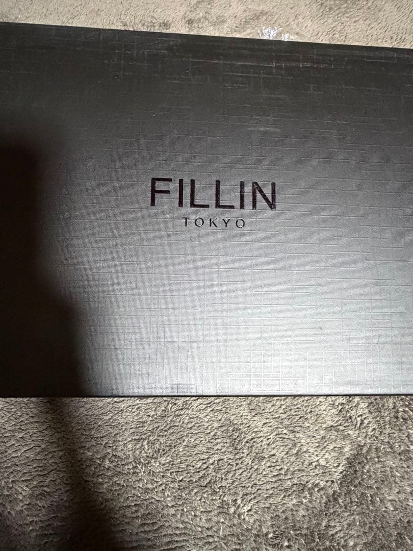 FILLIN ブラックレザー ローファー 24センチ