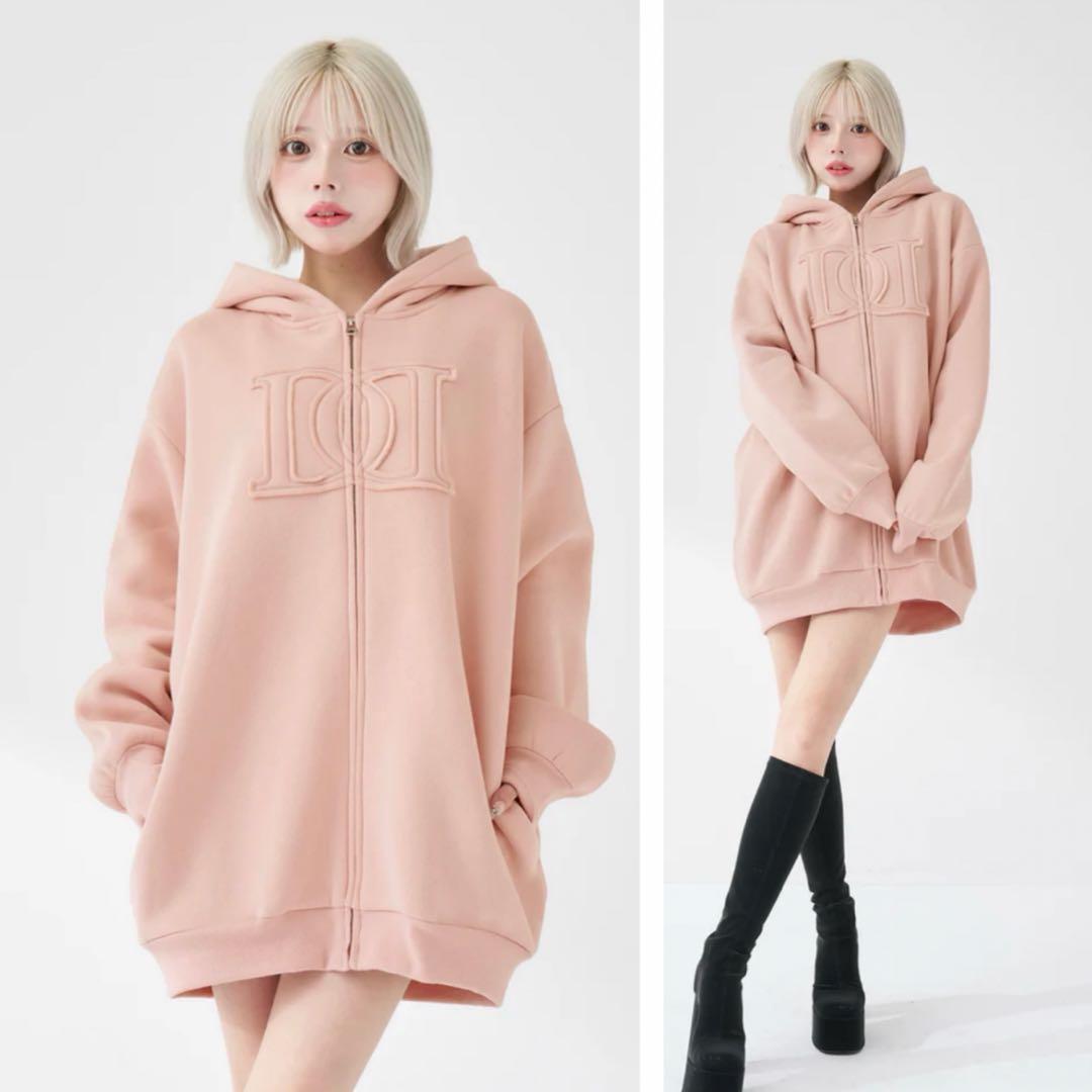 新品・未開封♡Darich♡アップリケDDロゴパーカー　PNK
