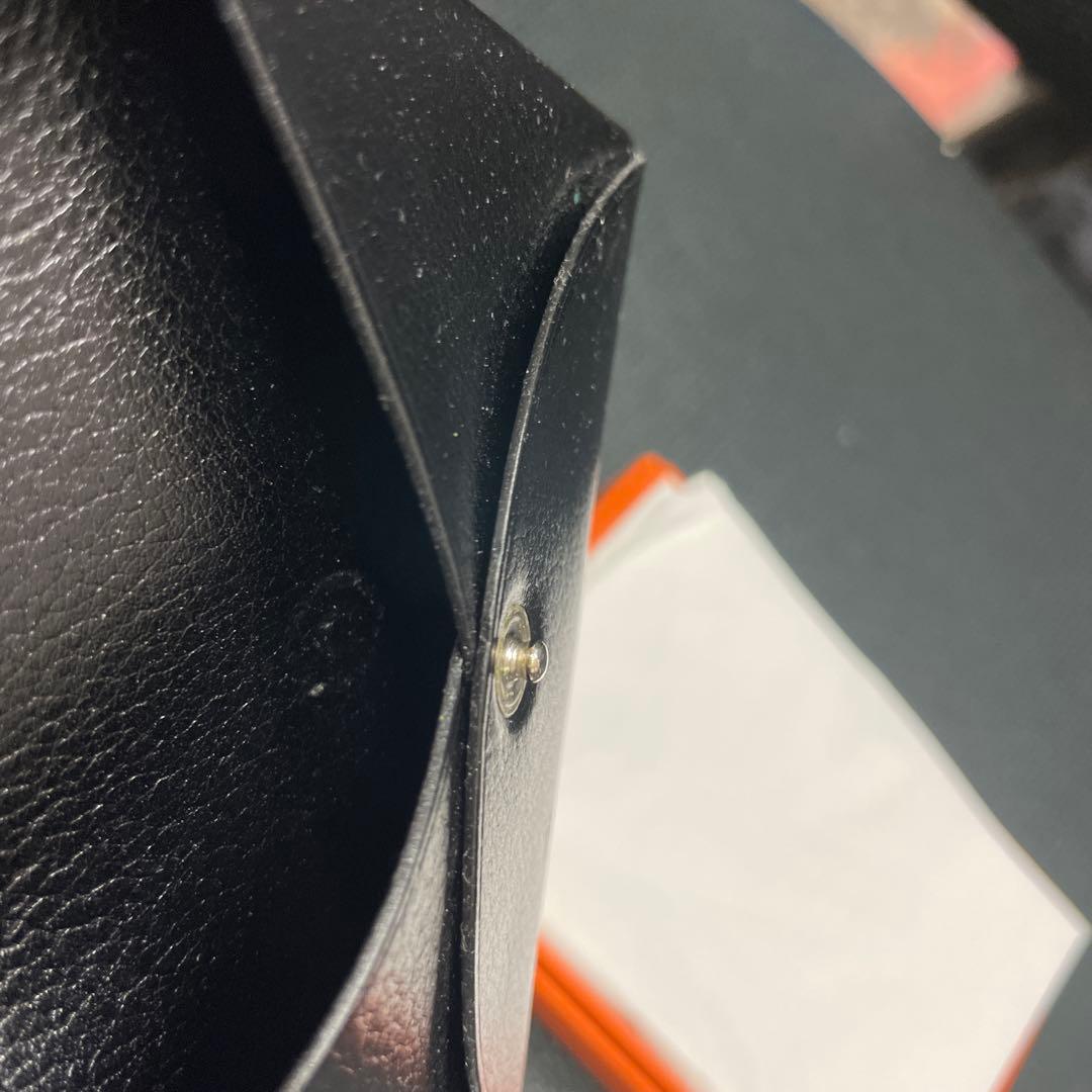HERMES ブラックレザー 名刺入れ