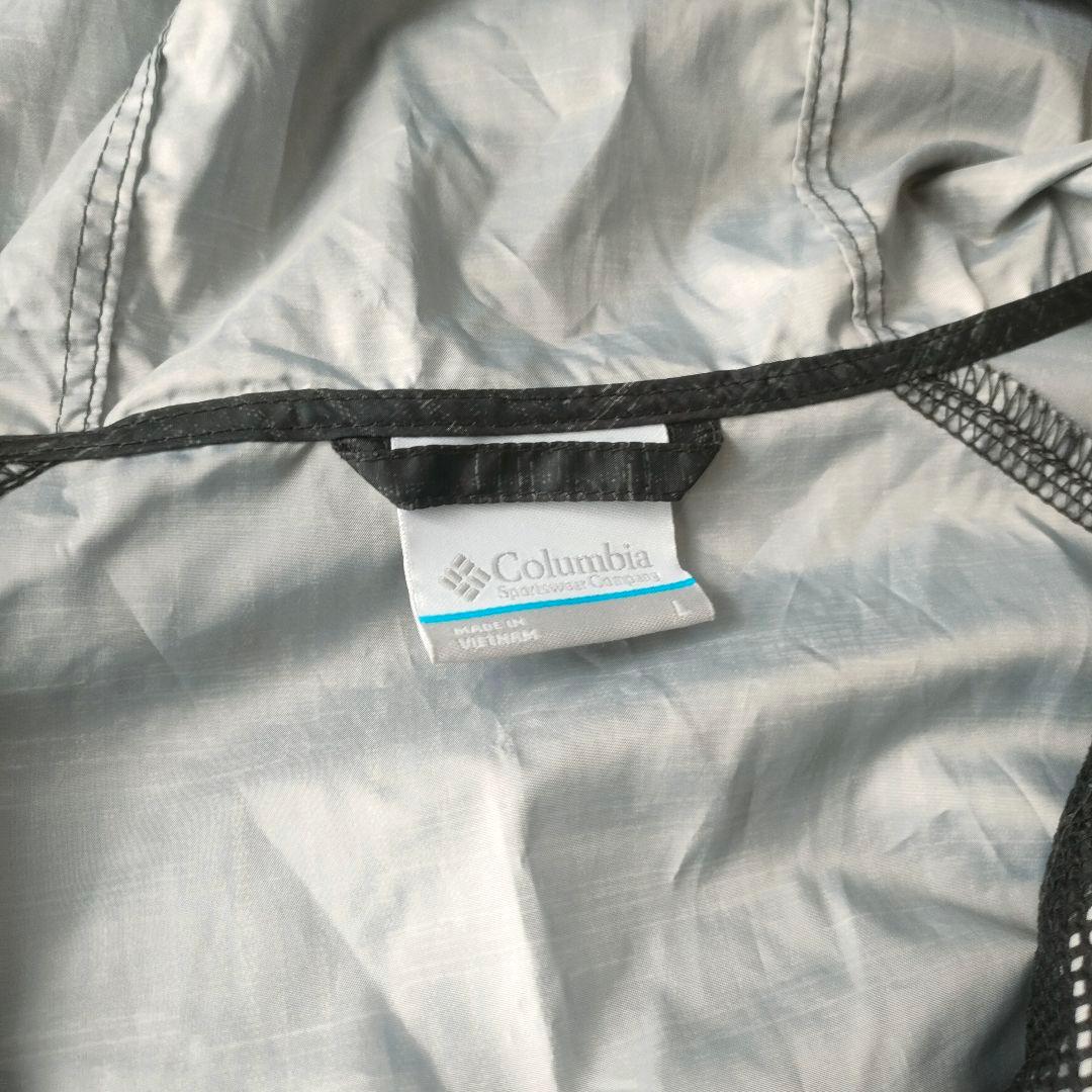 Columbia ナイロンジャケット ブラック 総柄 shell 7