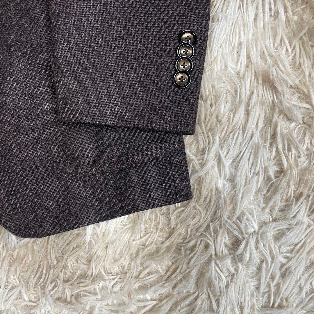 美品 タリアトーレ ブリッラ別注 テーラードジャケット メンズ リネン混