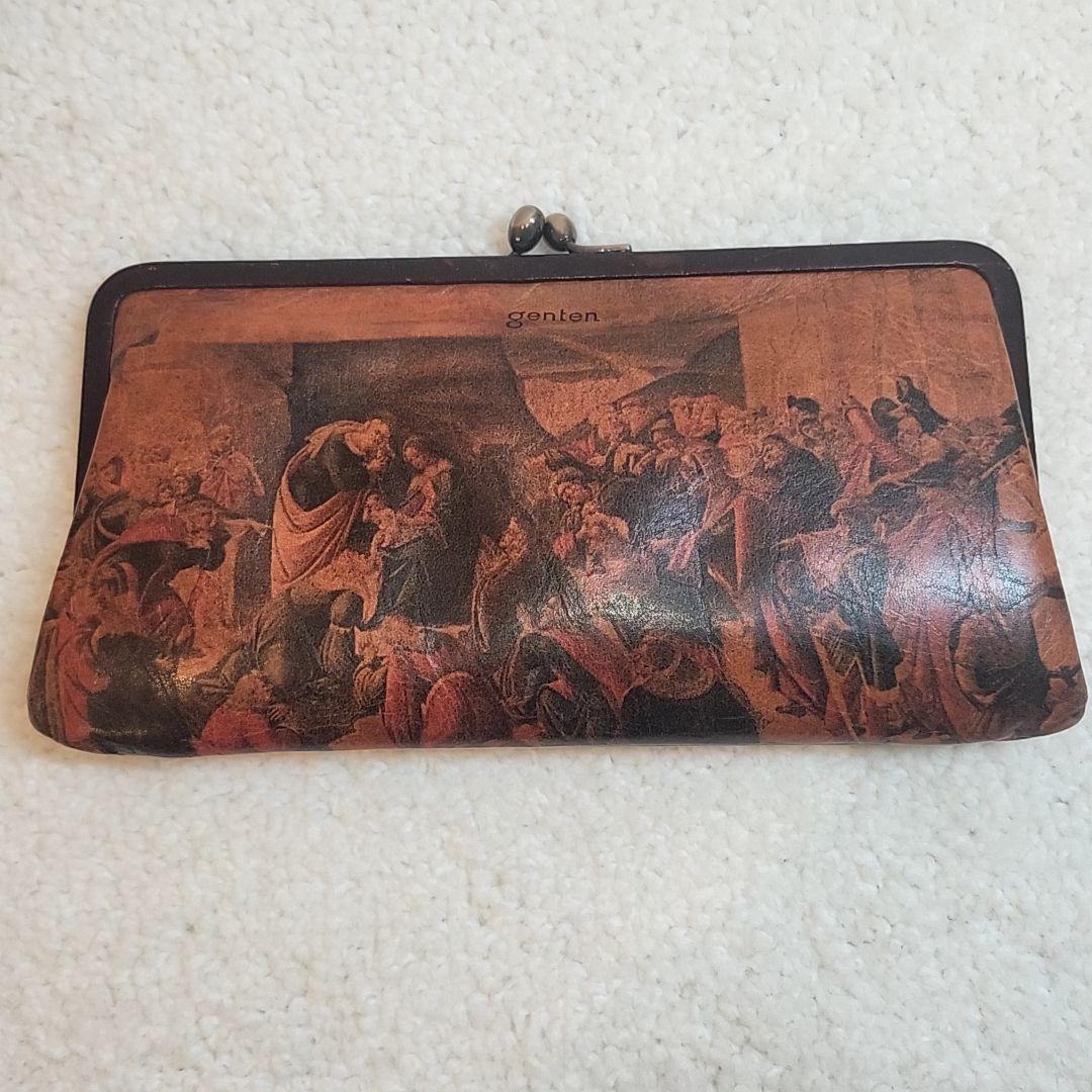 ゲンテン×ウフィツィ美術館　コラボ　アート　がま口財布