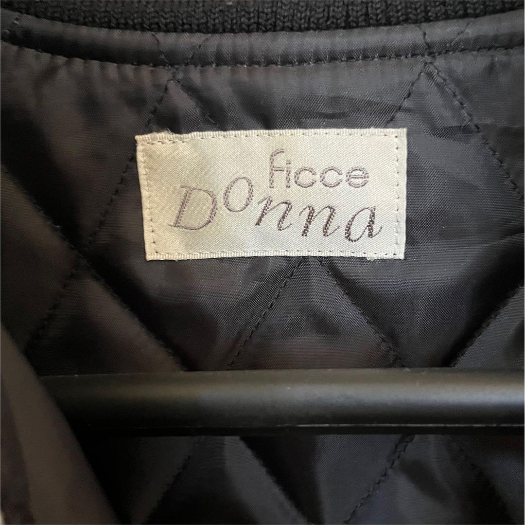 Ficce Donna 龍　刺繍　スカジャン　黒　レディース