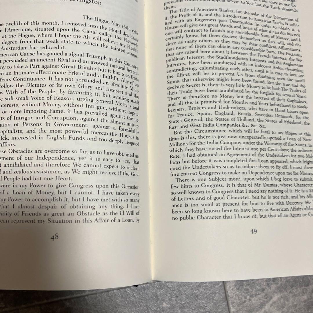 Papers of John Adams 13巻 1782年