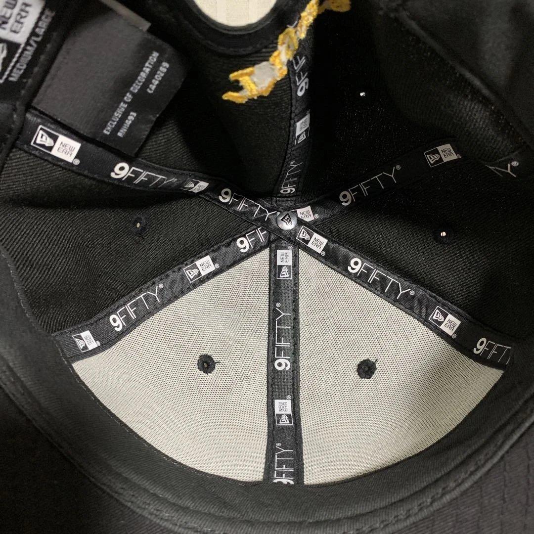New Era ニューエラ 虎刺繍キャップ 虎文字 黒 阪神タイガース