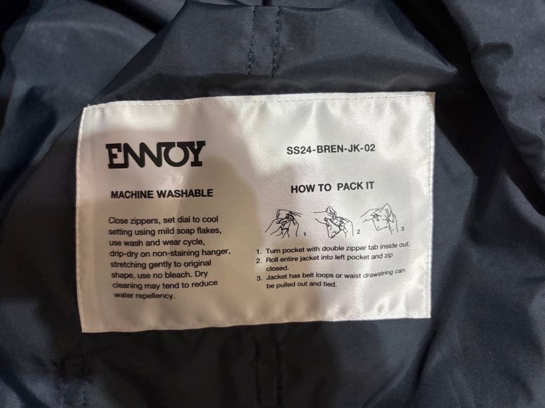 ジャケット・アウター ENNOY Nylon Packable Jacket M