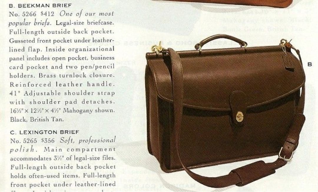 バッグ COACH 5266 Leather Satchel Shoulder Bag