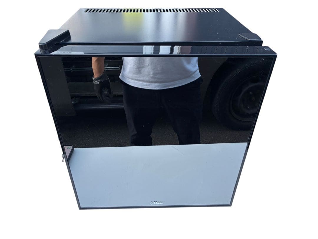 A-stage 1ドアミラーガラス冷蔵庫 32L 20年製