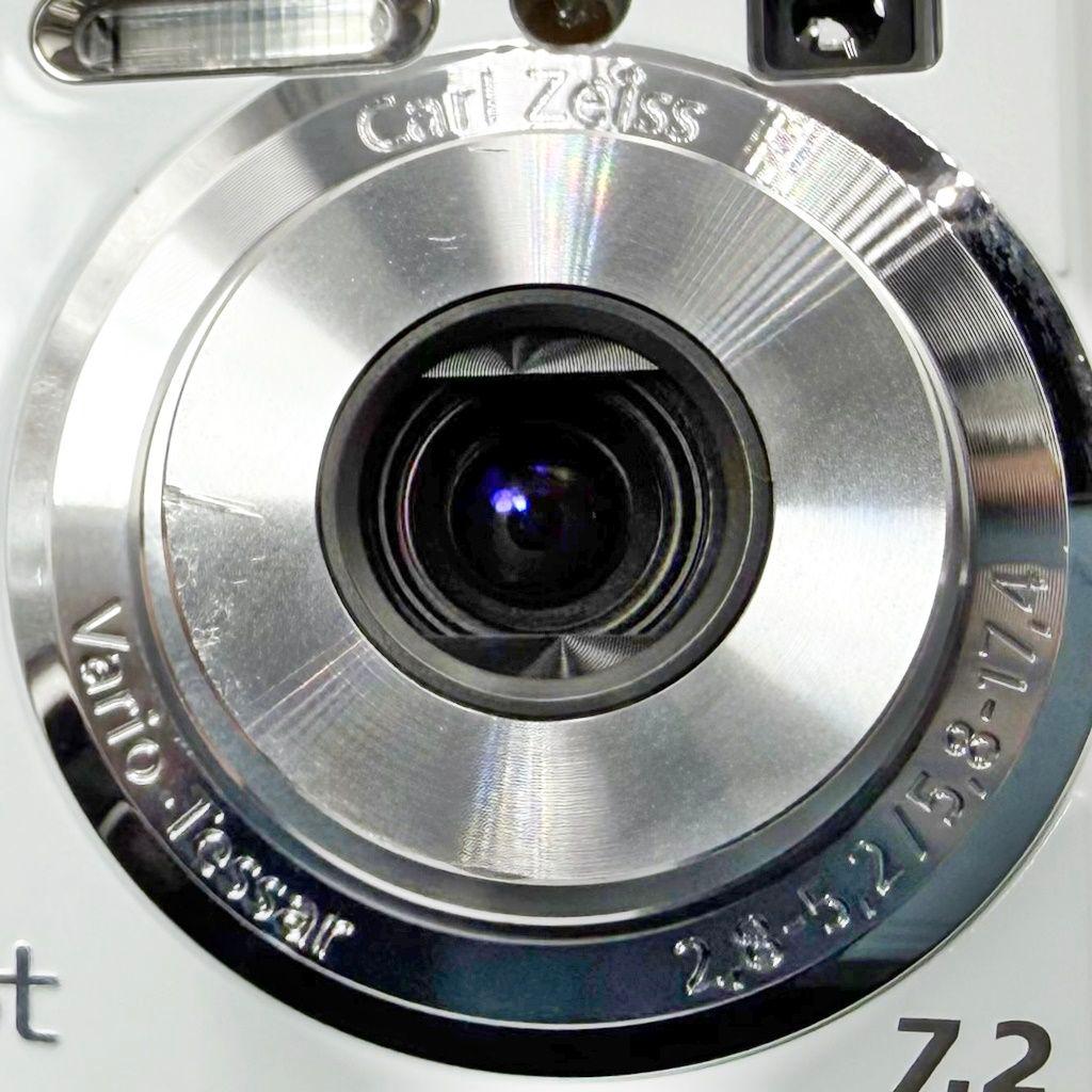 ソニー Cyber-shot DSC-W80 ホワイト コンデジ カメラ 中古