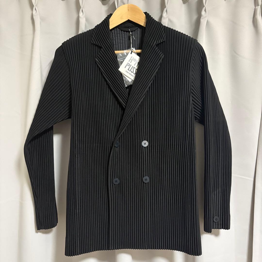 チ*コ様 HOMME PLISSE ISSEY MIYAKE ダブルジャケット