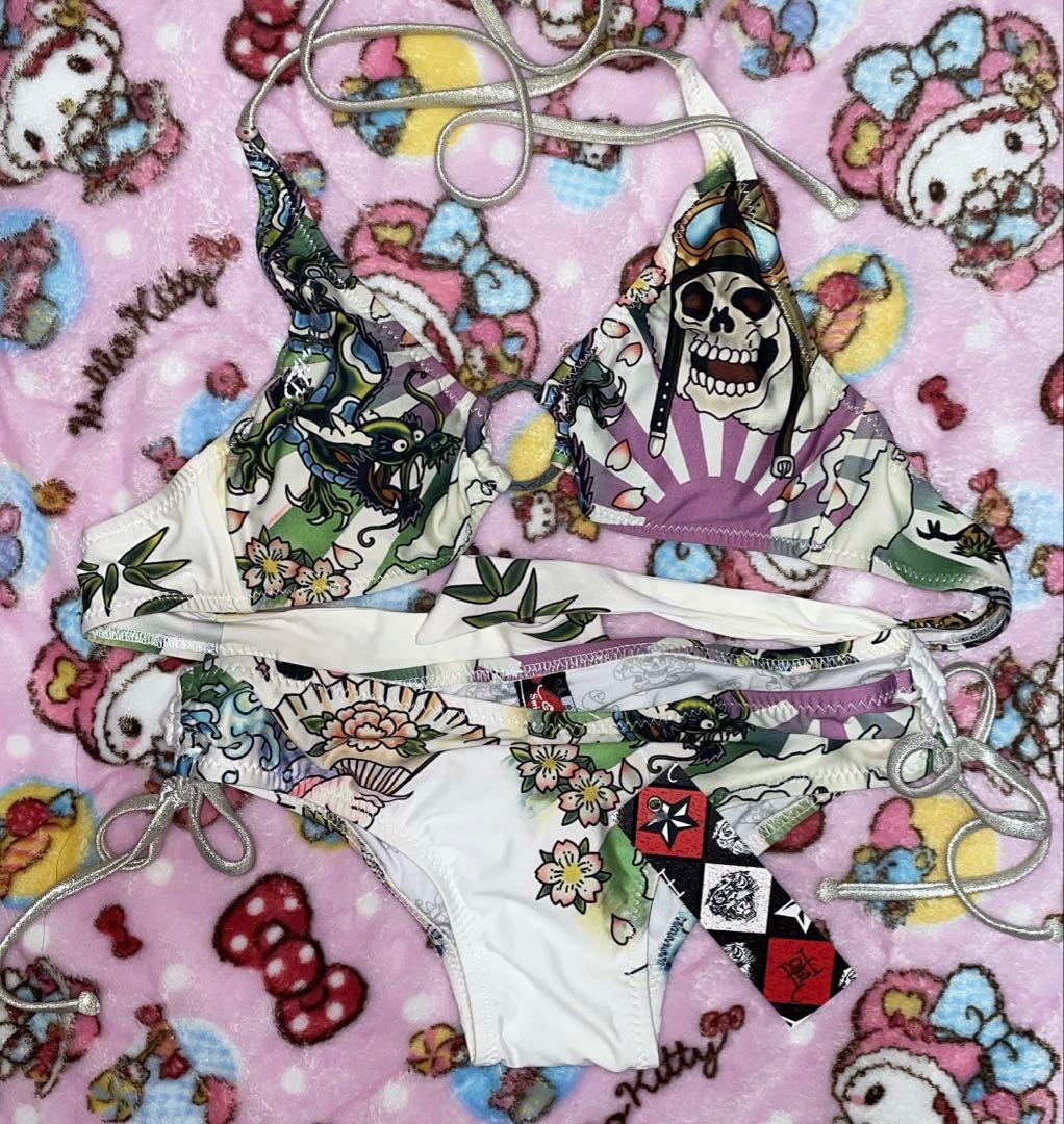 正規品 希少 エドハーディー edhardy ビキニ 水着 平成ギャル y2k