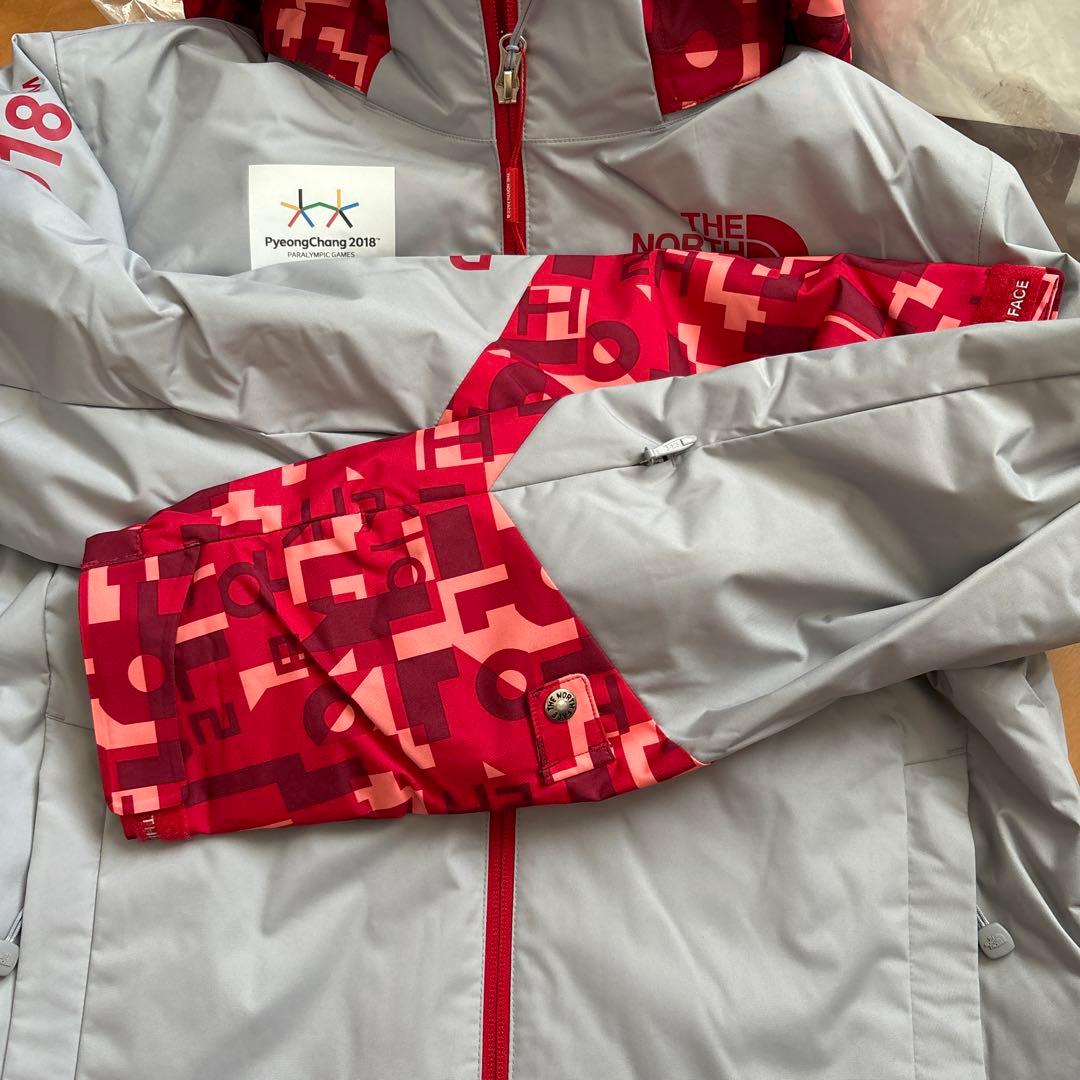 THE NORTH FACE スキーウェア グレー/レッド 90 (S)