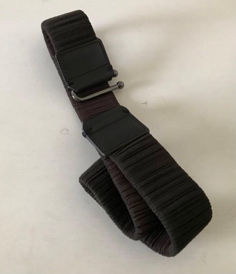 イッセイミヤケ　プリーツプリーズ　茶ベルト