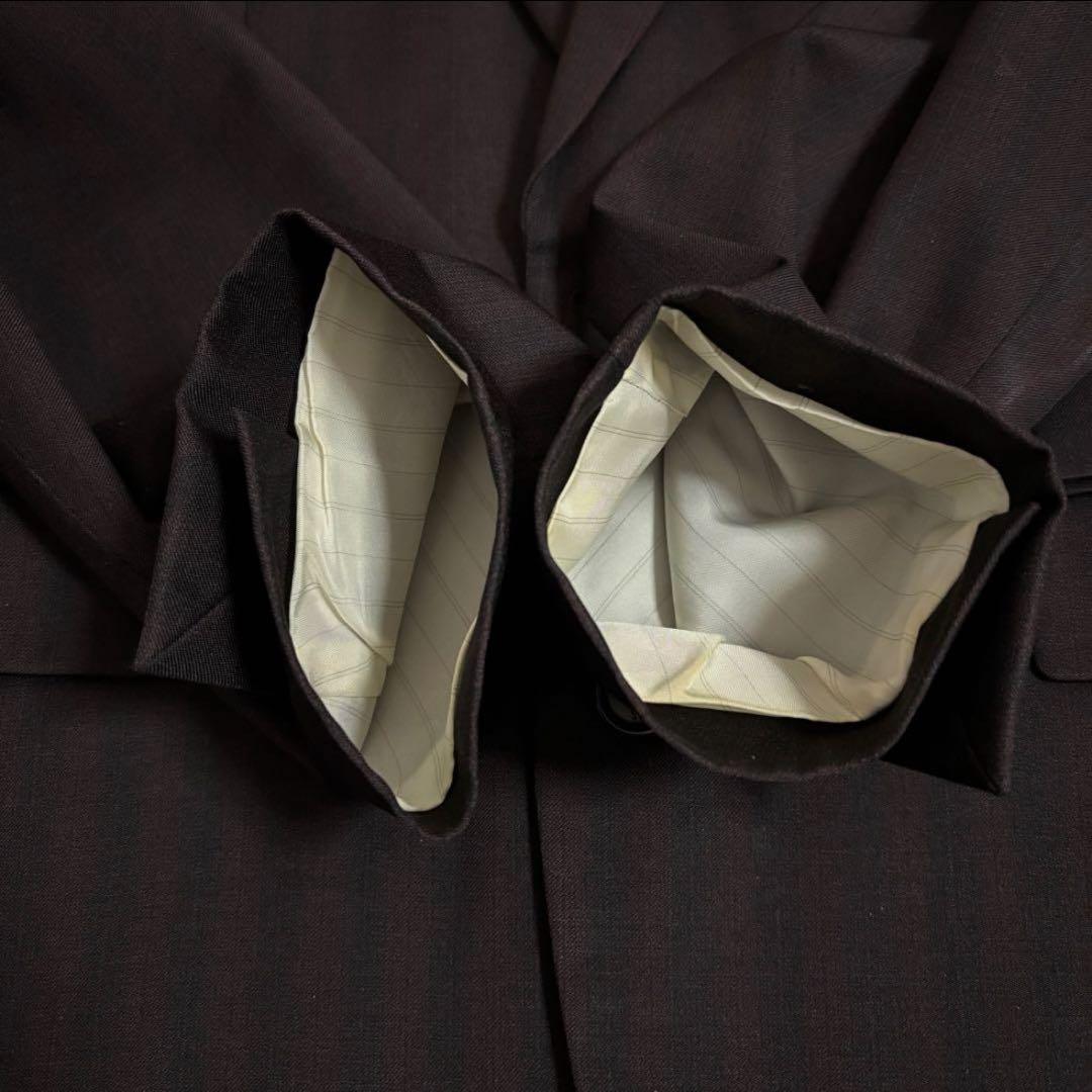 ジ*ン様 ポールスミス ビジネススーツ 銀河 星座 チャコールブラウン 赤ストラ