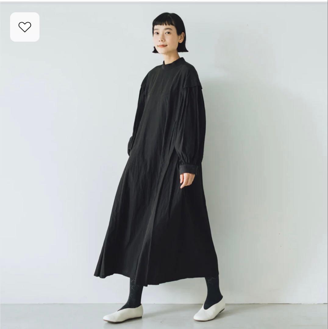 くらすこと kurasukoto キュプラコットン タックワンピース