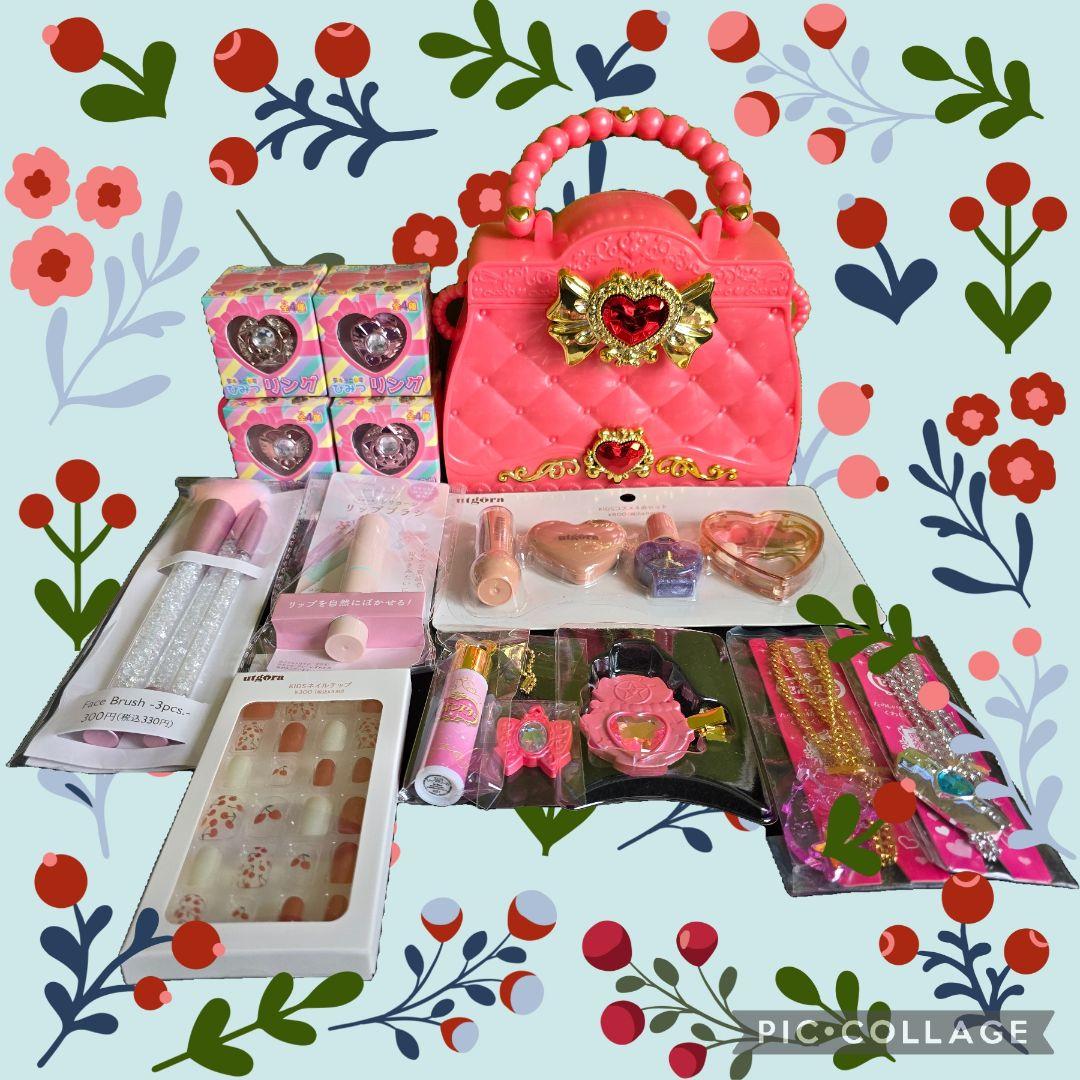 KIDS　コスメセット　セボンスター　プリンセストートバッグ　ひみつリング