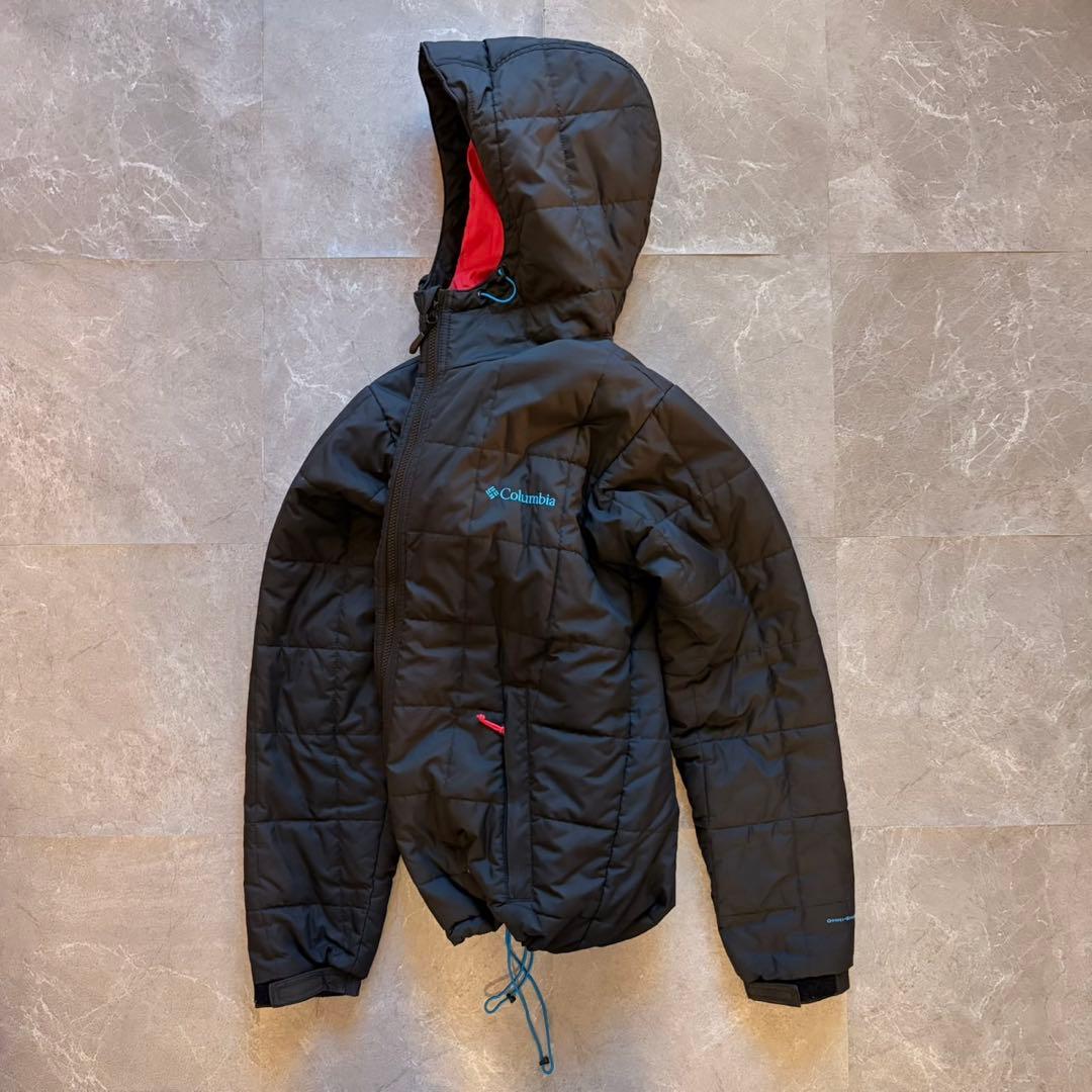 【超希少❗️】極暖！columbia 　ダウン　ブラック ピンクL