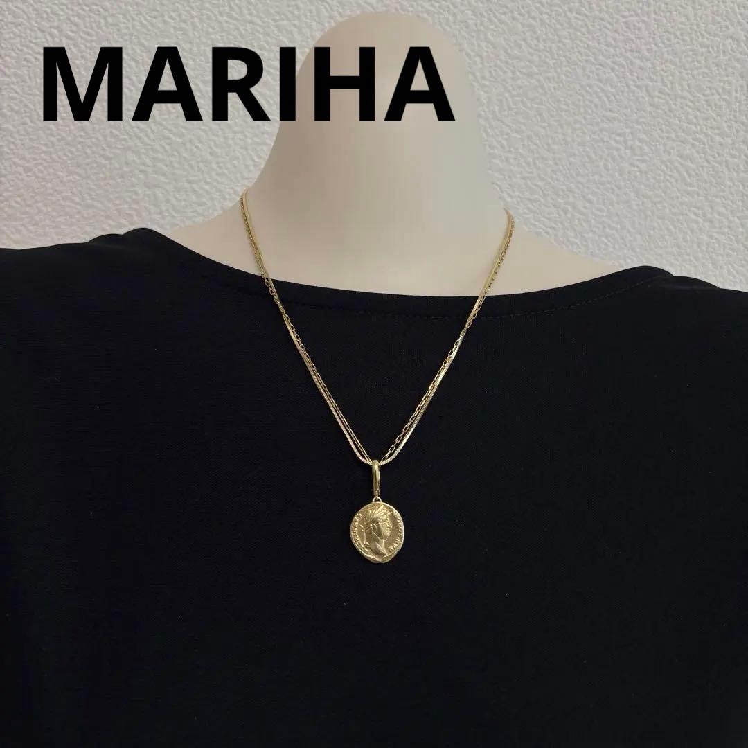 【マリハ】2連ネックレス ゴールド マルチウェイ