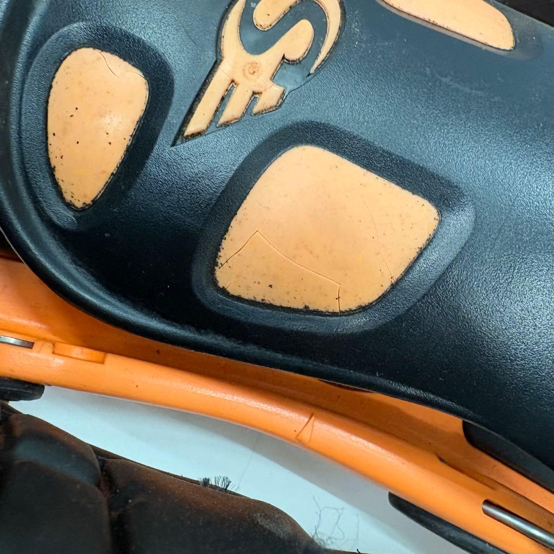 SIMS シムス スノーボード ビンディング Mサイズ オレンジ×ブラック