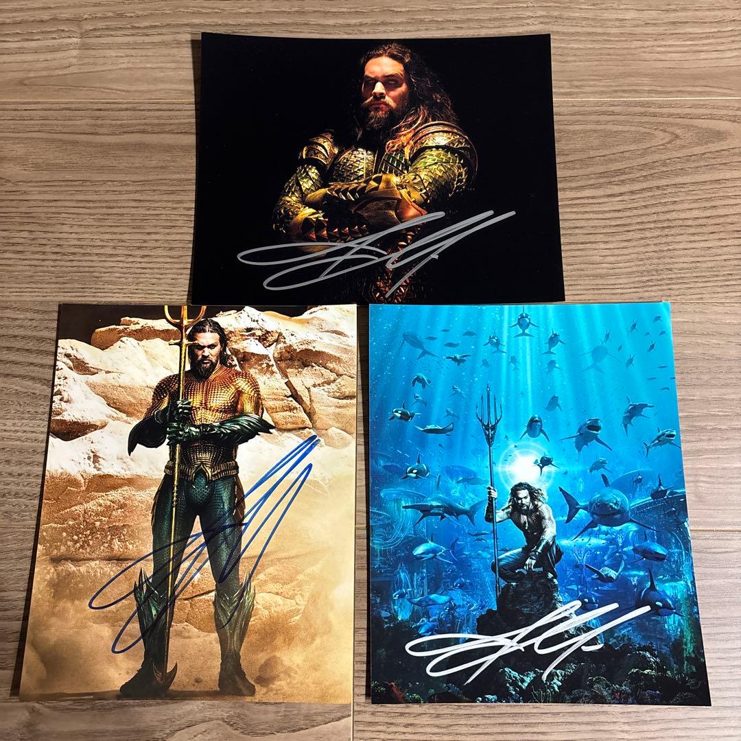 【東京コミコンくじ】ジェイソン・モモア　サインフォト賞　直筆サイン　3枚セット